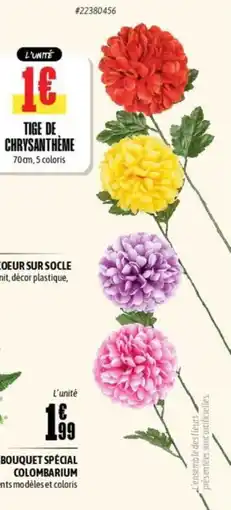 L'incroyable Tige de chrysantheme offre