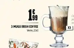 L'incroyable 3 mugs irish coffee offre