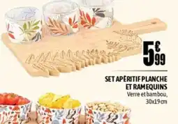 L'incroyable Set apéritif planche et ramequins offre
