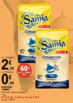 E.Leclerc Couscous samia offre