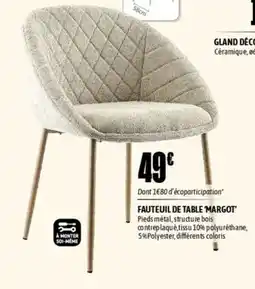 L'incroyable Fauteuil de table ‘margot’ offre
