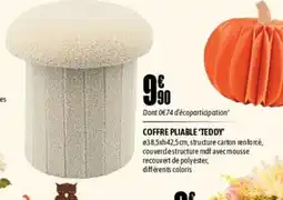 L'incroyable Coffre pliable 'teddy' offre