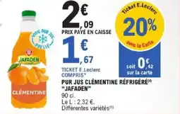 E.Leclerc Pur jus clémentine réfrigéré jafaden offre