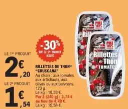 E.Leclerc Rillettes de thon cruscana offre