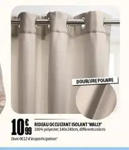 L'incroyable Rideau occultant isolant ‘wally” offre