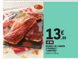 E.Leclerc Express LABEYRIE Magret de canard 3 poivres offre