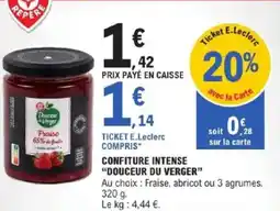 E.Leclerc Confiture intense douceur du verger offre