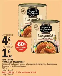 E.Leclerc Plat cuisiné raynal et roquelaure offre
