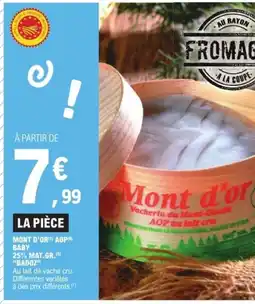 E.Leclerc Express BADOZ Mont d'or aop baby 25% mat.gr offre