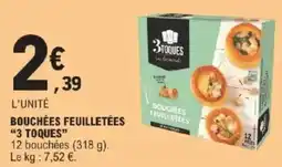 E.Leclerc Bouchées feuilletées 3 toques offre