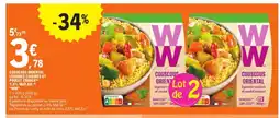 E.Leclerc Express WW Couscous oriental légumes cuisines et poulet émincé 1,8% mat.gr offre