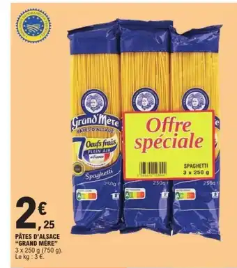 E.Leclerc Express GRAND MERE Pâtes d'alsace offre