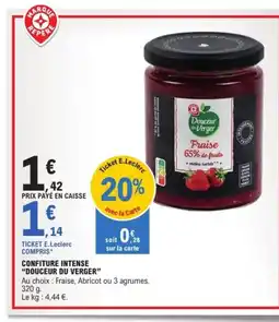 E.Leclerc Express DOUCEUR DU VERGER Confiture intense offre