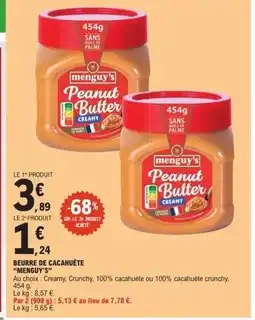 E.Leclerc Express MENGUY'S Beurre de cacahuète offre