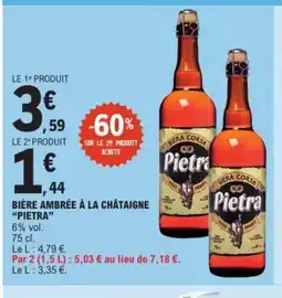 E.Leclerc Express PIETRA Bière ambrée à la châtaigne offre