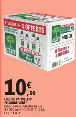 E.Leclerc Express L'ARBRE VERT Liquide vaisselle offre