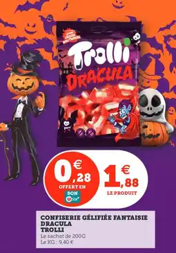 Utile TROLLI Confiserie gélifiée fantaisie dracula offre