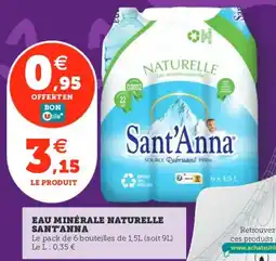 Utile SANT'ANNA Eau minérale naturelle offre