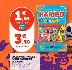 Utile HARIBO Bonbons pocket mini sachets offre