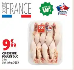 Auchan Supermarché DUC Cuisses de poulet offre