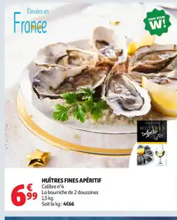 Auchan Supermarché Huîtres fines apéritif offre