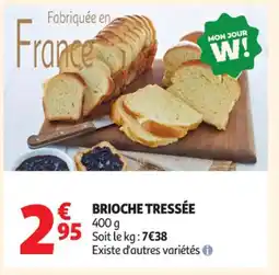 Auchan Supermarché Brioche tressée offre