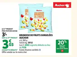 Auchan Supermarché AUCHAN Brunoise de fruits surgelées offre