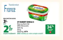 Auchan Supermarché ST HUBERT Omega 3 offre