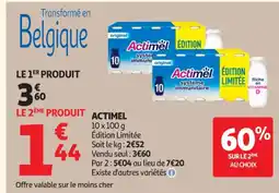 Auchan Supermarché ACTIMEL offre