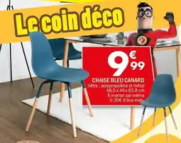 La Foir'Fouille Chaise bleu canard offre