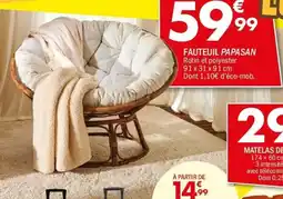 La Foir'Fouille Fauteuil papasan offre