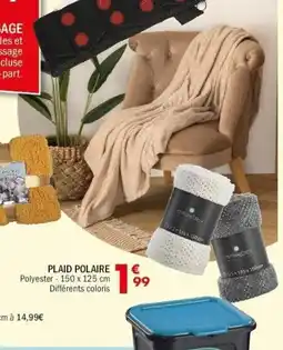 La Foir'Fouille Plaid polaire offre