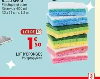 La Foir'Fouille Lot d'éponges offre