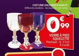 La Foir'Fouille Verre à pied squelette offre