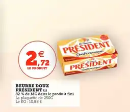 Utile PRÉSIDENT Beurre doux offre