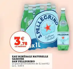Utile SAN PELLEGRINO Eau minérale naturelle gazeuse offre