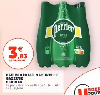 Utile PERRIER Eau minérale naturelle gazeuse offre