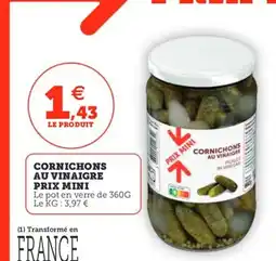 Utile Cornichons au vinaigre offre
