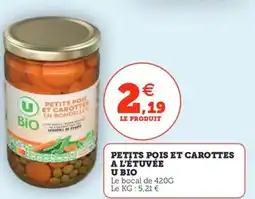 Utile Petits pois et carottes a l'étuvée u bio offre
