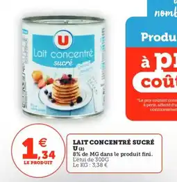 Utile Lait concentré sucré u offre