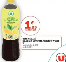 Utile Thé glacé saveur citron, citron vert u offre