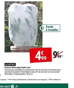 Gamm vert Housse d'hivernage Gamm vert offre