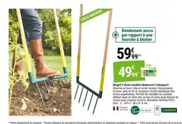 Gamm vert Biogrif 5 dents soudées Naturovert Leborgne offre
