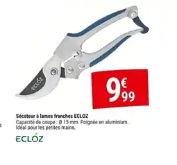 Gamm vert ECLOZ Sécateur à lames franches offre