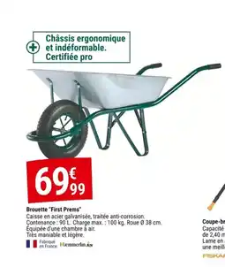 Gamm vert Brouette First Prems offre