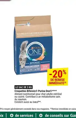 Gamm vert PURINA ONE Croquettes Bifensis offre