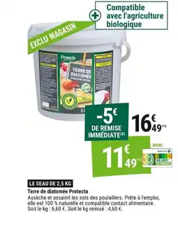 Gamm vert PROTECTA Terre de diatomée offre
