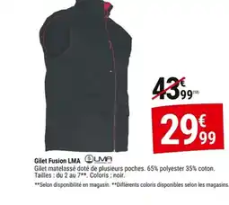Gamm vert LMA Gilet Fusion offre