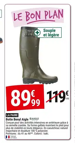 Gamm vert AIGLE Botte Benyl offre