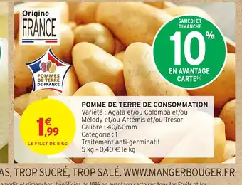 Intermarché Hyper Pomme de terre de consommation offre